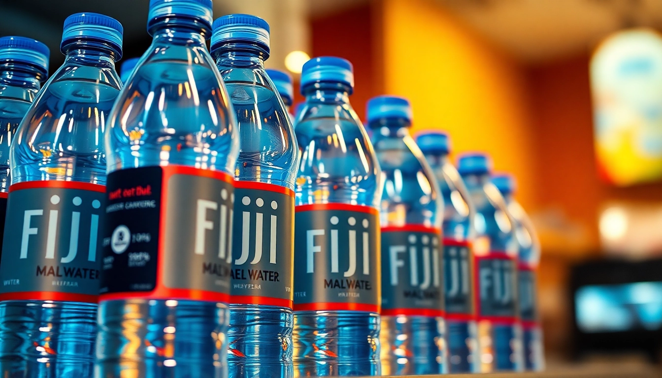 Fiji water recall 2024 notice highlighting affected bottles on a store shelf.