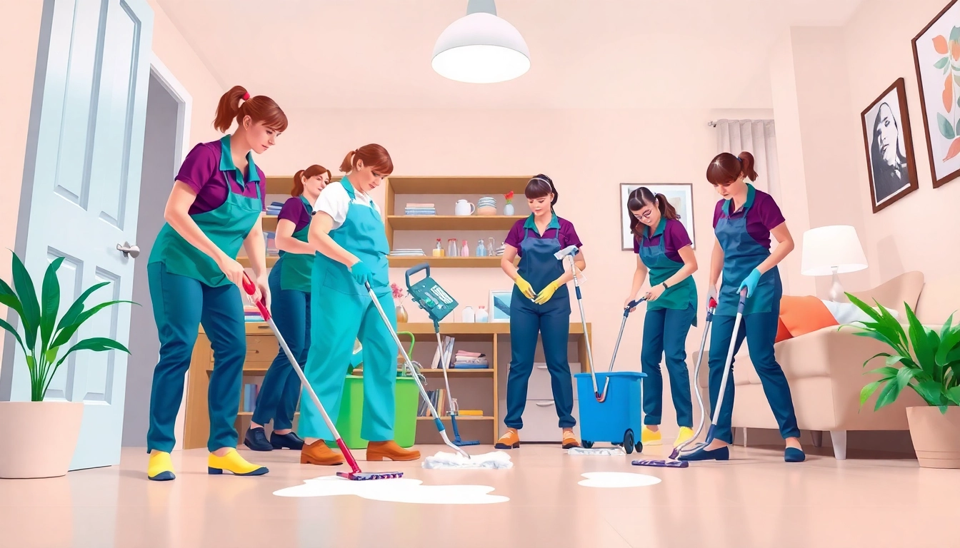 Professional bond cleaning Brisbane service team meticulously cleaning a home, showcasing expertise and care.