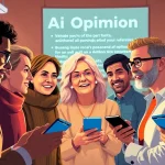 Engaging discussion on AI Opinion poll with diverse participants sharing their insights and concerns.