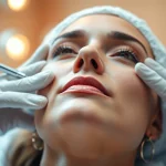Behandlung zur Hautverjüngung mit Botulinumtoxin in einer modernen Klinik.
