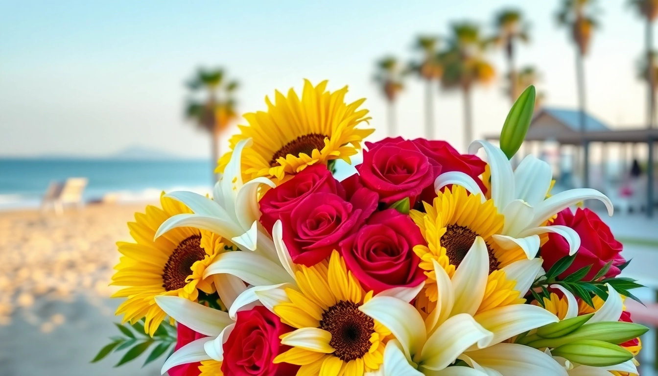 Discover stunning Huntington Beach flowers in vibrant bouquet arrangements.
