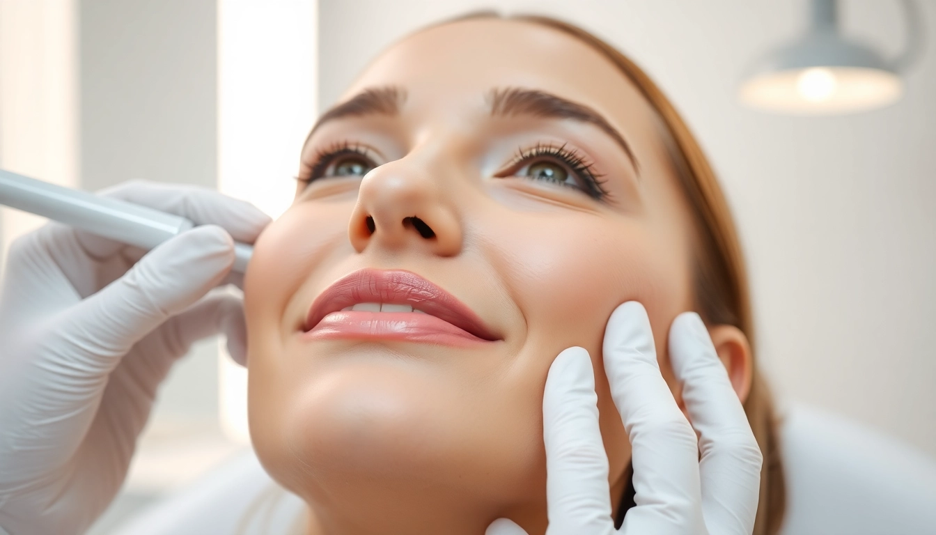 Behandlung zur Verjüngung der Haut mit Botulinumtoxin in einer modernen Klinik, die strahlende Ergebnisse zeigt.