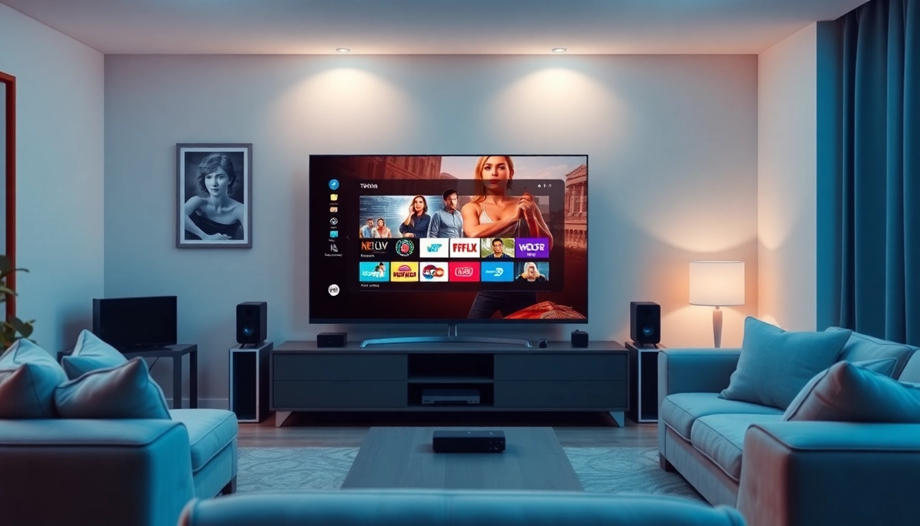 Explore an IPTV test line setup with modern tech in a cozy environment.
