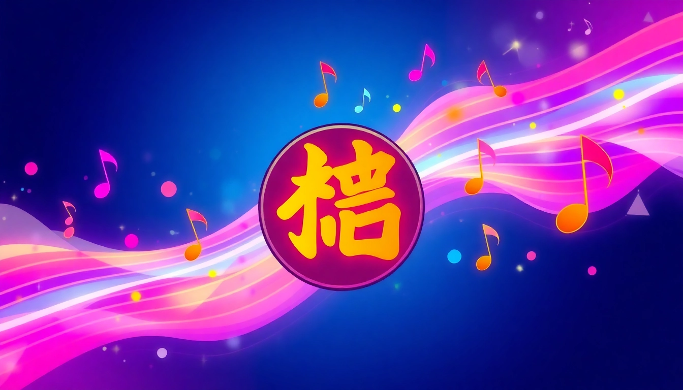 Enhance your体验 with 汽水音乐网页版 through vibrant visuals showcasing music notes and sound waves.