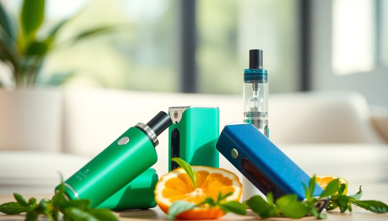 Showcasing healthy vapes designed for the modern, health-conscious user amidst a calm atmosphere