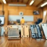 Showcase of high-quality hinges by a leading Hinge Supplier demonstrating various styles and textures.