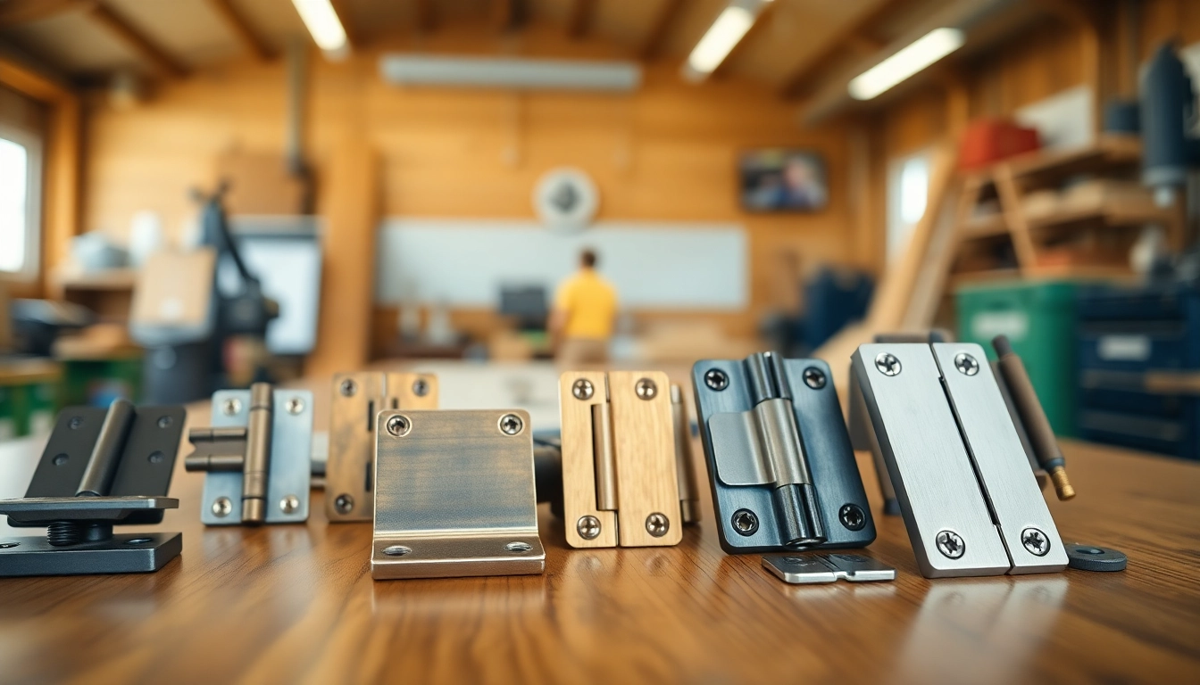 Showcase of high-quality hinges by a leading Hinge Supplier demonstrating various styles and textures.