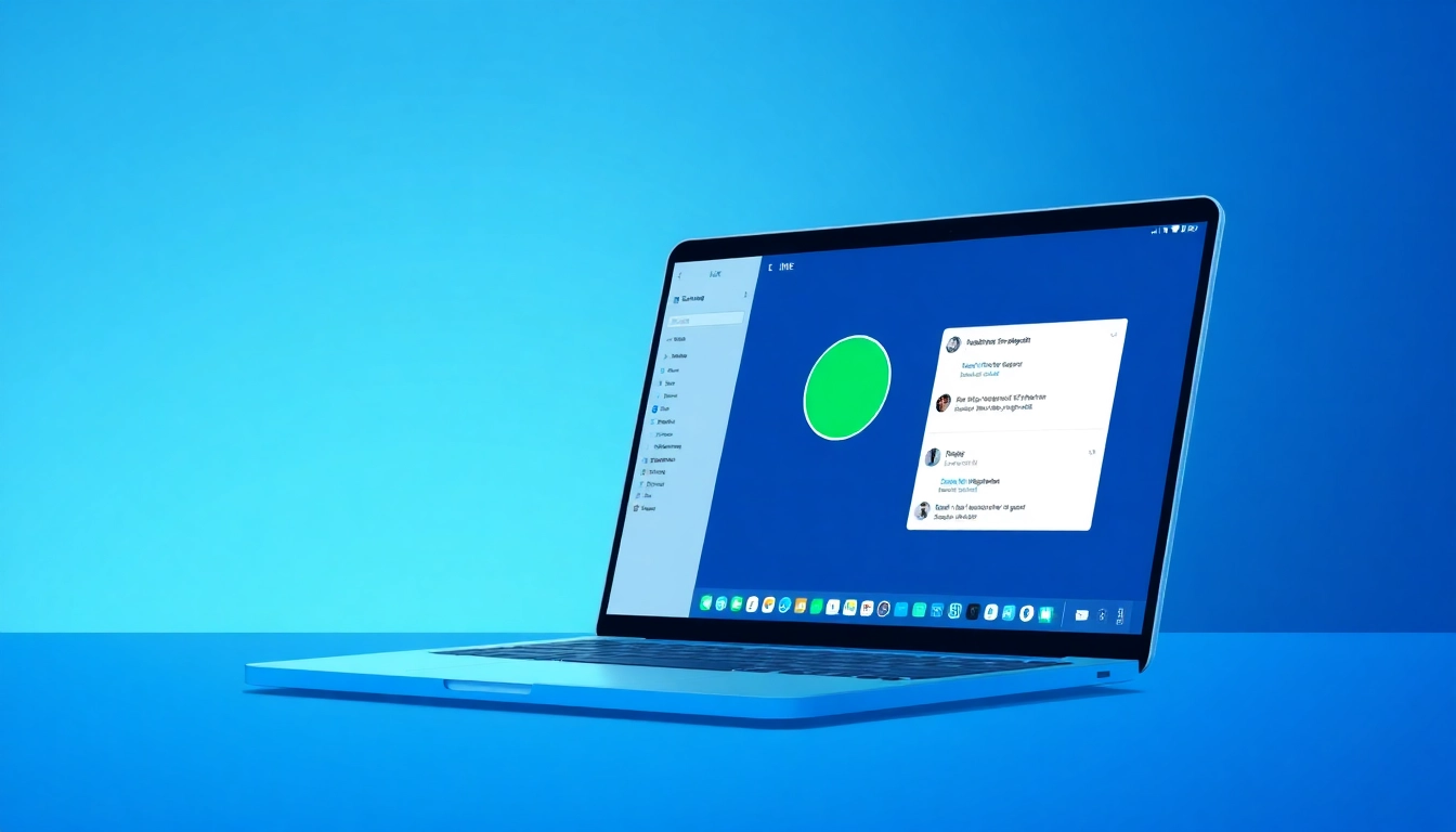 Capture of line电脑版下载 showing user-friendly interface on a laptop, highlighting seamless communication.