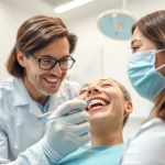 Schedule checkups with a dentist in a welcoming clinic environment, showcasing comfort and care.