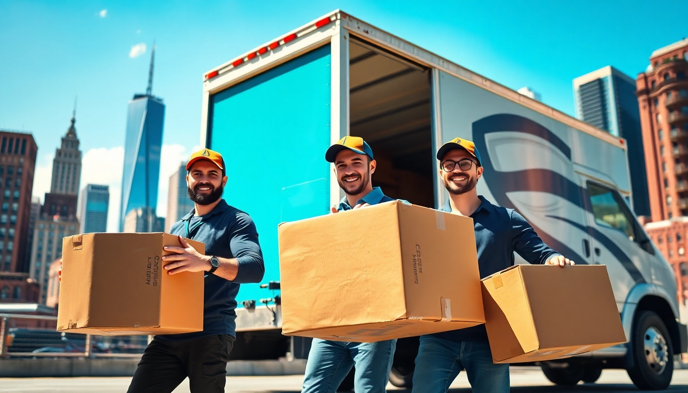Experienced Clean Cut movers in NYC assisting with a move while showcasing a bright and welcoming environment.