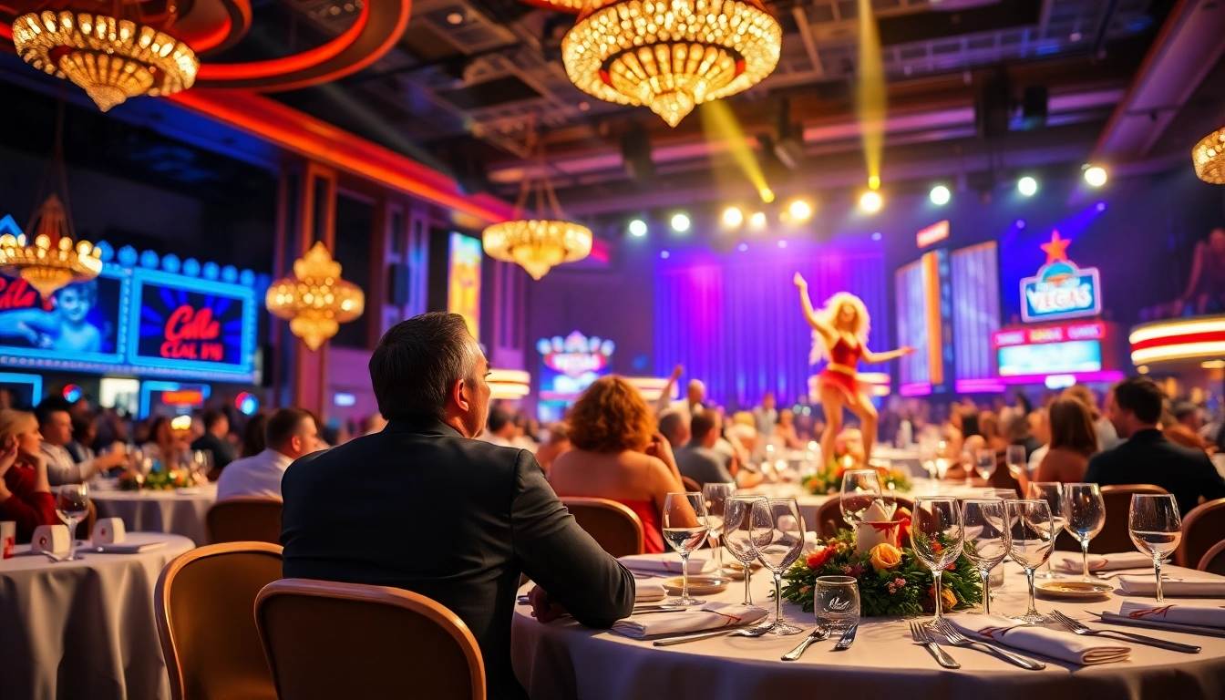 Enjoying dinner theater las vegas with engaging performances and a vibrant atmosphere.