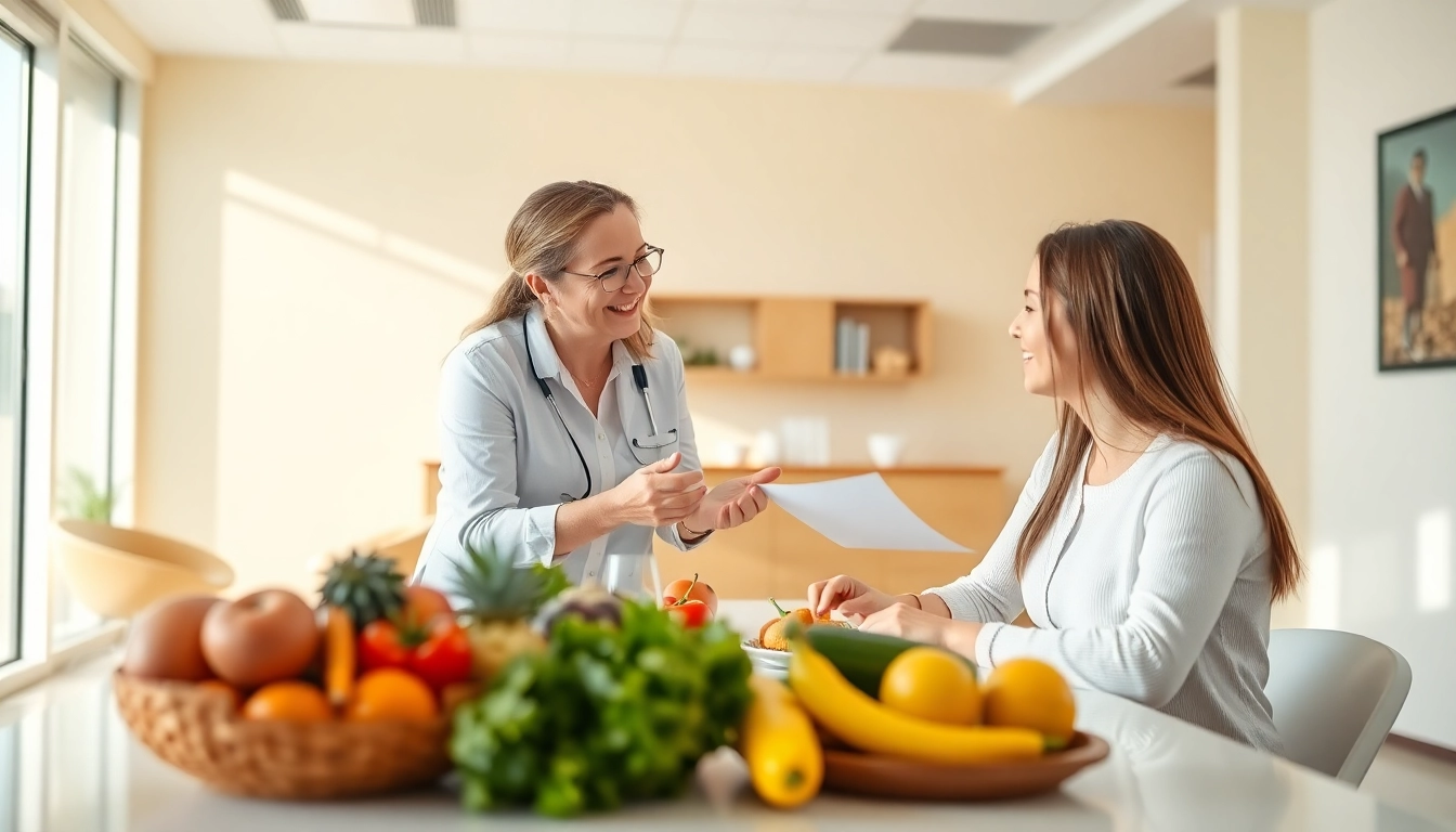 Engaging consultation at a Las Vegas weight loss center illustrating personalized nutrition guidance.