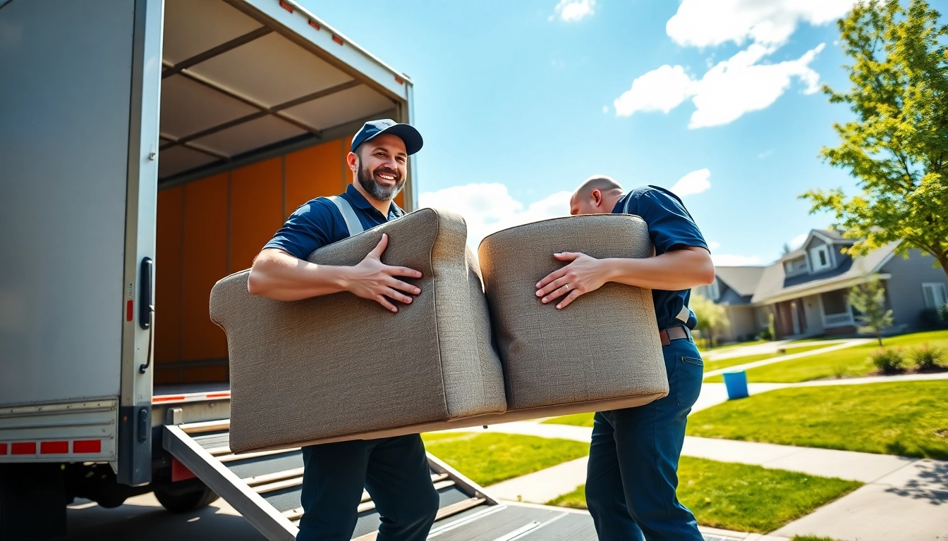 Professional movers calgary loading furniture into a truck for a seamless moving experience.